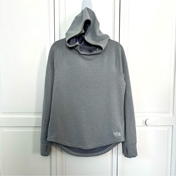 The North Face Tops - The North Face Women’s Flashdry Hooded Pullover Light Grey Baselayer Size Small